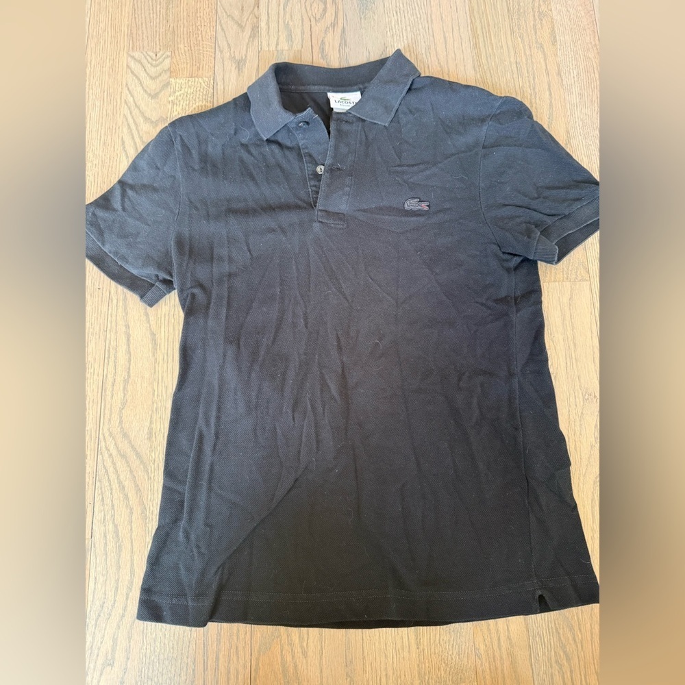 Lacoste Men's Polo in Classic Black Size Small - Picture 3 of 5